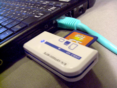 USB2-SD 装着図