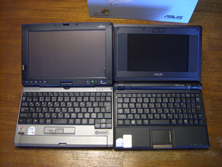 Eee PC と LOOX P の比較